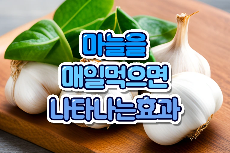 마늘 매일 먹으면 나타나는 효과 카드이미지